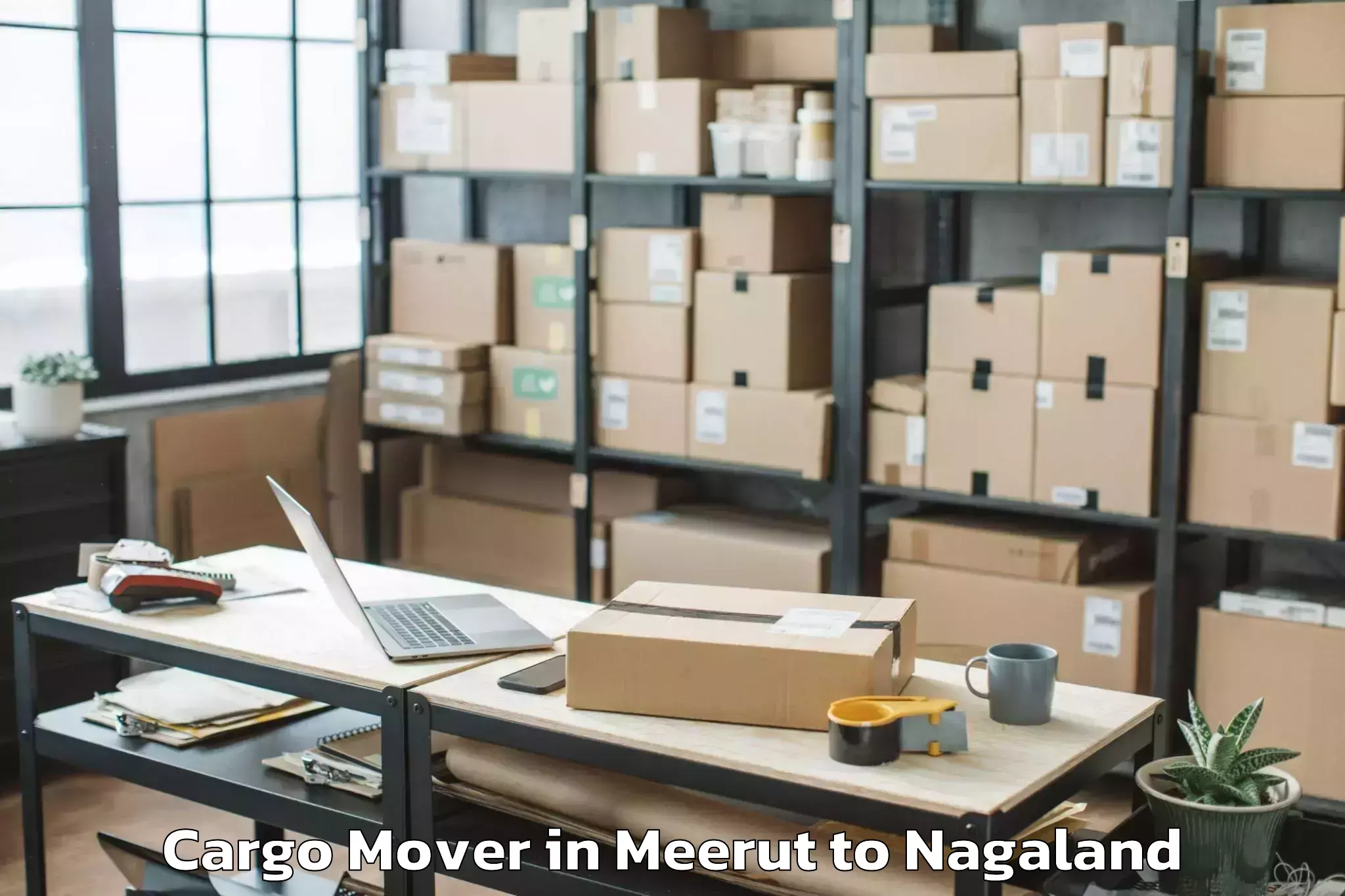 Easy Meerut to Jalukie Cargo Mover Booking